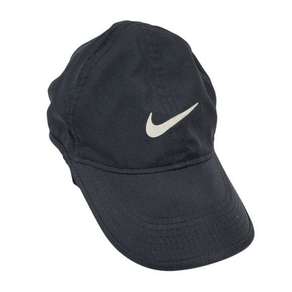 Nike FeatherLight Dri-Fit Hat Cap Black Toddler Tennis O/S. Excellent Condition - Picture 2 of 7